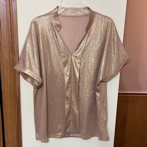 Metallic Gold Women's Top